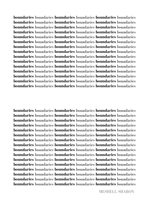 "Boundaries" Posters | Set of 5