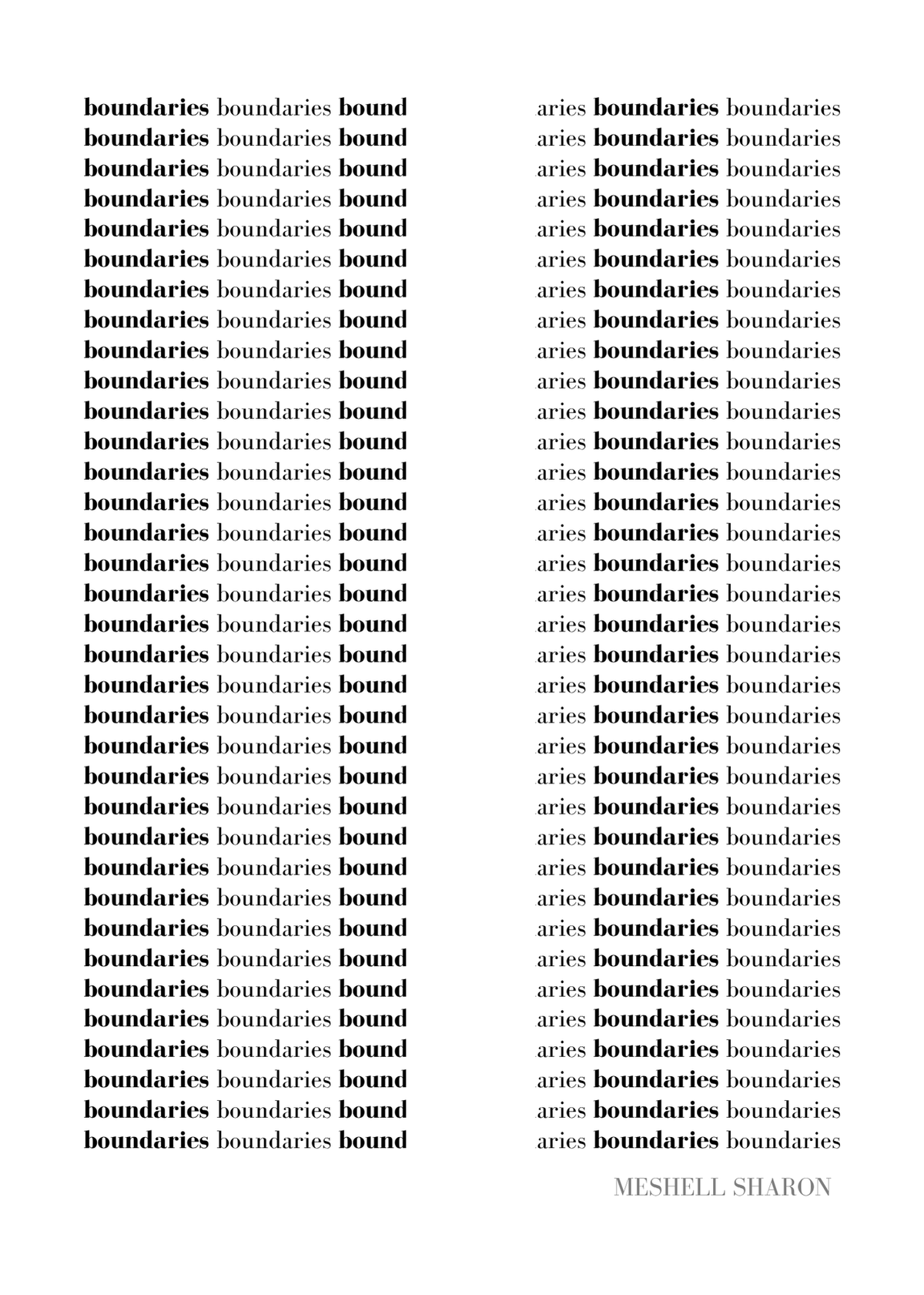 "Boundaries" Posters | Set of 5