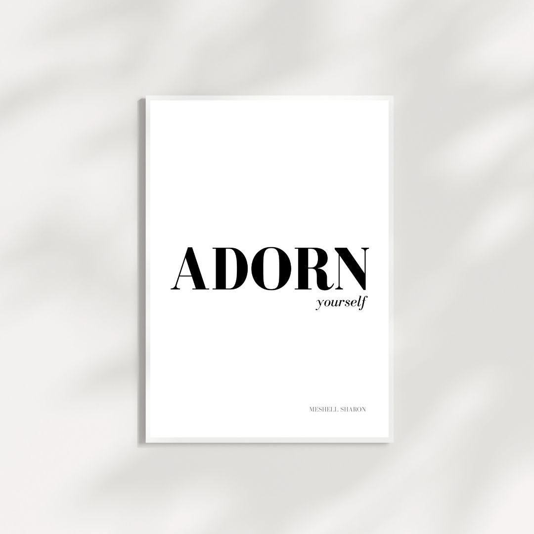 "Adorn" Poster